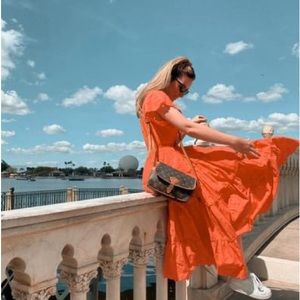 Innika Choo Alotta Gud Peasant Flame Red